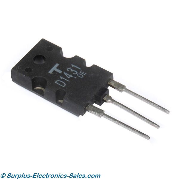 2SD1431 NPN Triple Diffused Transistor - Click Image to Close